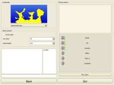 Net game page with chat widget